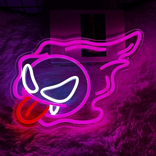 Miniatura 2 de Gastly - Letrero de neón LED para decoración de pared de dormitorio letreros de neón alimentados por USB para sala de juegos sala de estar