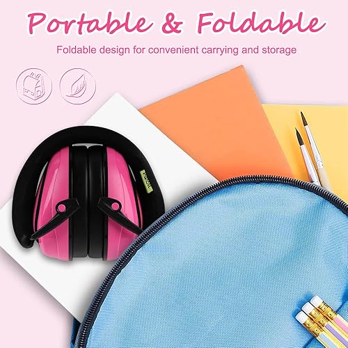 Miniatura 4 de GREEN DEVIL Audífonos para niños con cancelación de ruido de 27 dB para niños de 1 a 16 años, de perfil bajo, para autismo