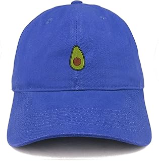 Trendy Apparel Shop Avocado Embroidered Low Profile Cotton Cap Dad Hat - Royal