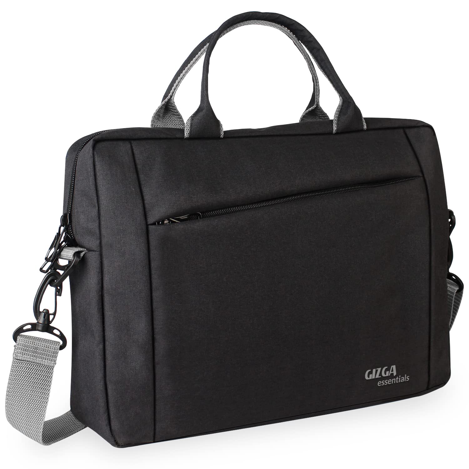 Gizga Essentials Laptop Messenger Bag with Shoulder Strap & Accessories Pocket, Handle Sleeve Case Cover for 13.3 Inch Laptop Notebook, Office Briefcase for Men & Women, Water Repellent Nylon, Black (B09RB7LQ26) Amazon Price History, Amazon Price Tracker