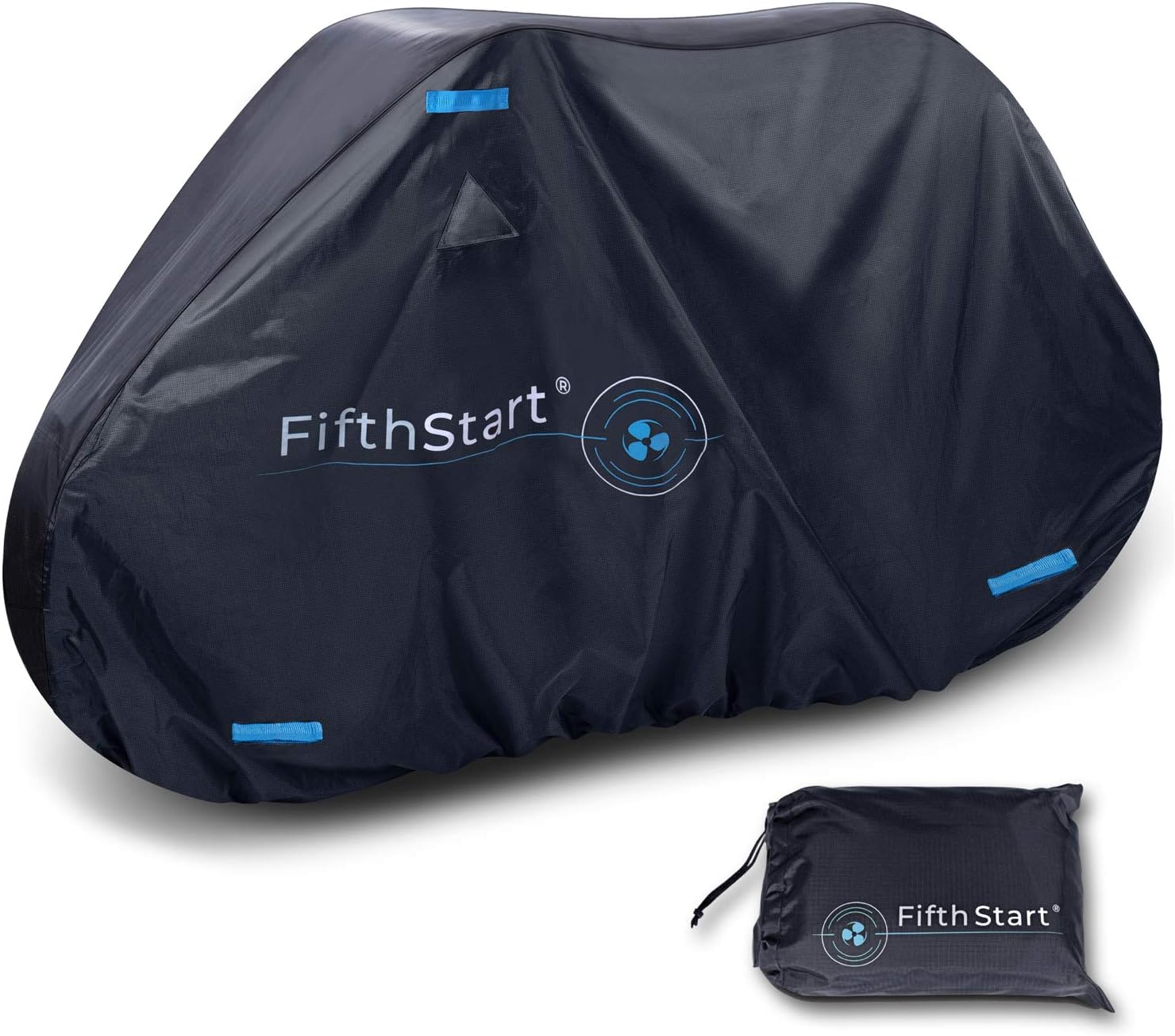 Ripstop Bike Cover with Waterproof Rating of 1500mm This Extra Large Bike Cover Outdoor Storage Waterproof is 210D Double Stitched with Sealed Seams and Unique Breathe Valves