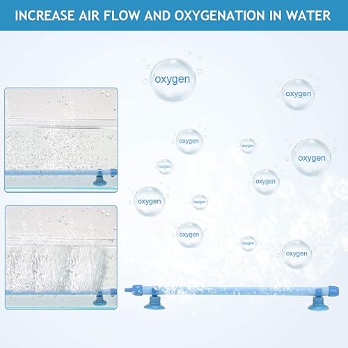 Miniatura 2 de Honoson Barra de piedra de aire de pared de burbujas para acuario, 4 piezas, tanque de peces de 10 pulgadas, difusor de burbujas para tanque de