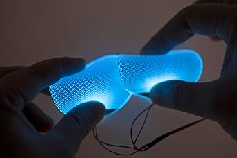 [ Round ] ice Blue Star-Lord Decorations led Light Flexible Helmet Lights Cosplay DIY kit RGB Superhero for Men Gifts