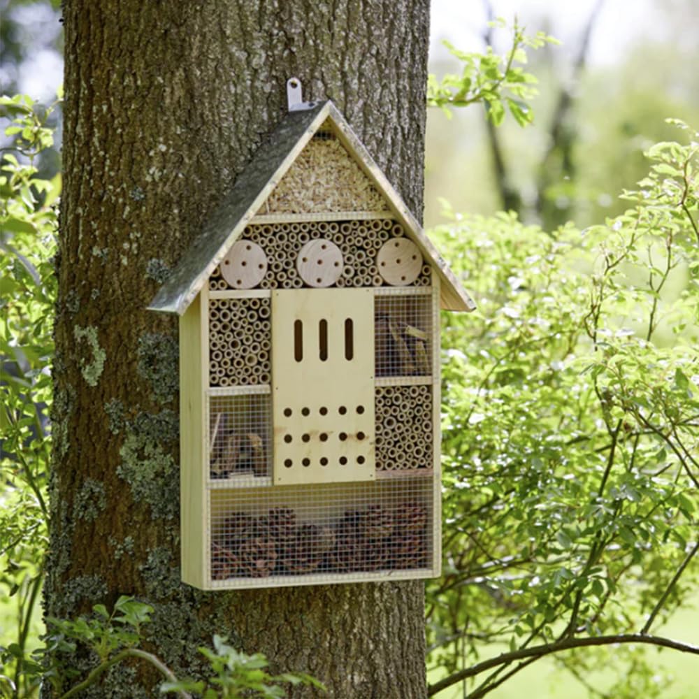 Insectenhotel voor wilde bijen en graafwespen (honingraat