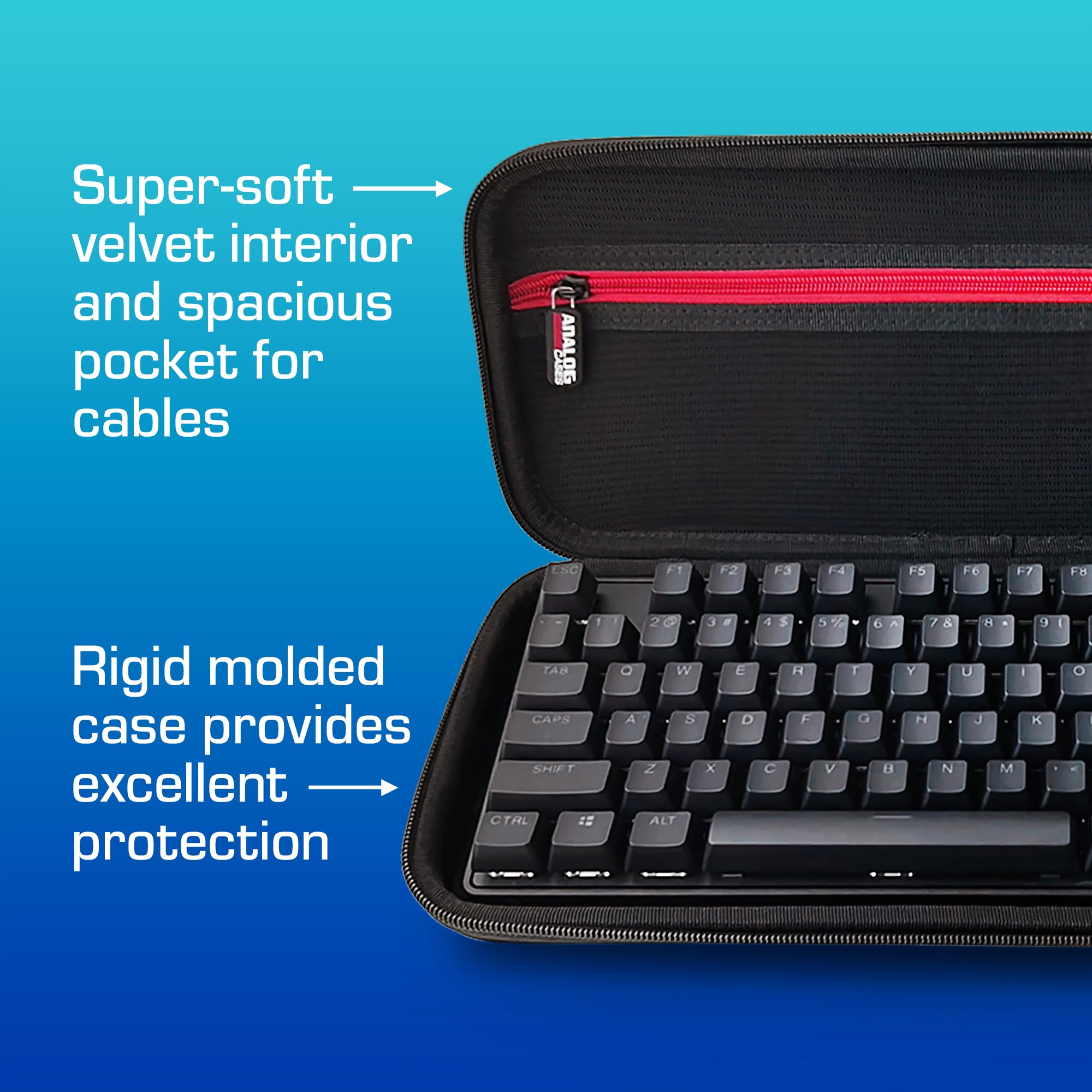 Analog Cases Fundas para Teclado mecánico, Funda rígida Ultraligera Unison