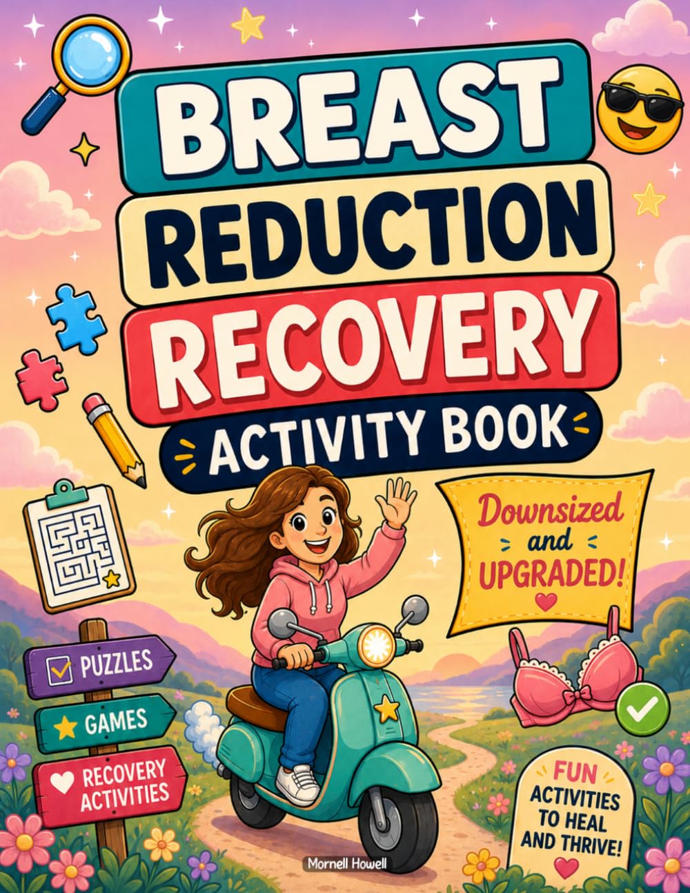 Breast Reduction Recovery Activity Book: A Fun and Relatable After Breast Reduction Gift for Recovery with Engaging Activities and Relaxing Coloring Pages