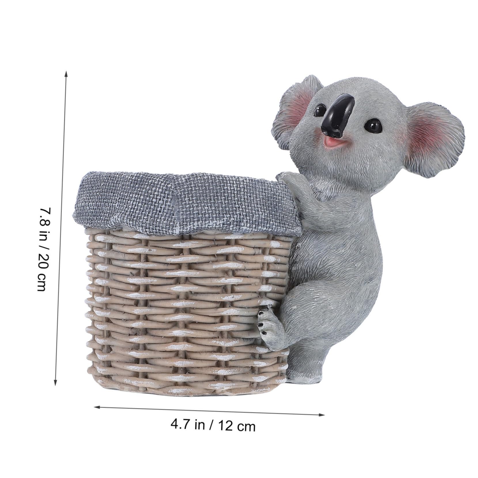 NUOBESTY Organizza La Tua Scrivania Con Il Portapenne 3d Koala - Portapenne Da Trucco in Resina E Portatile