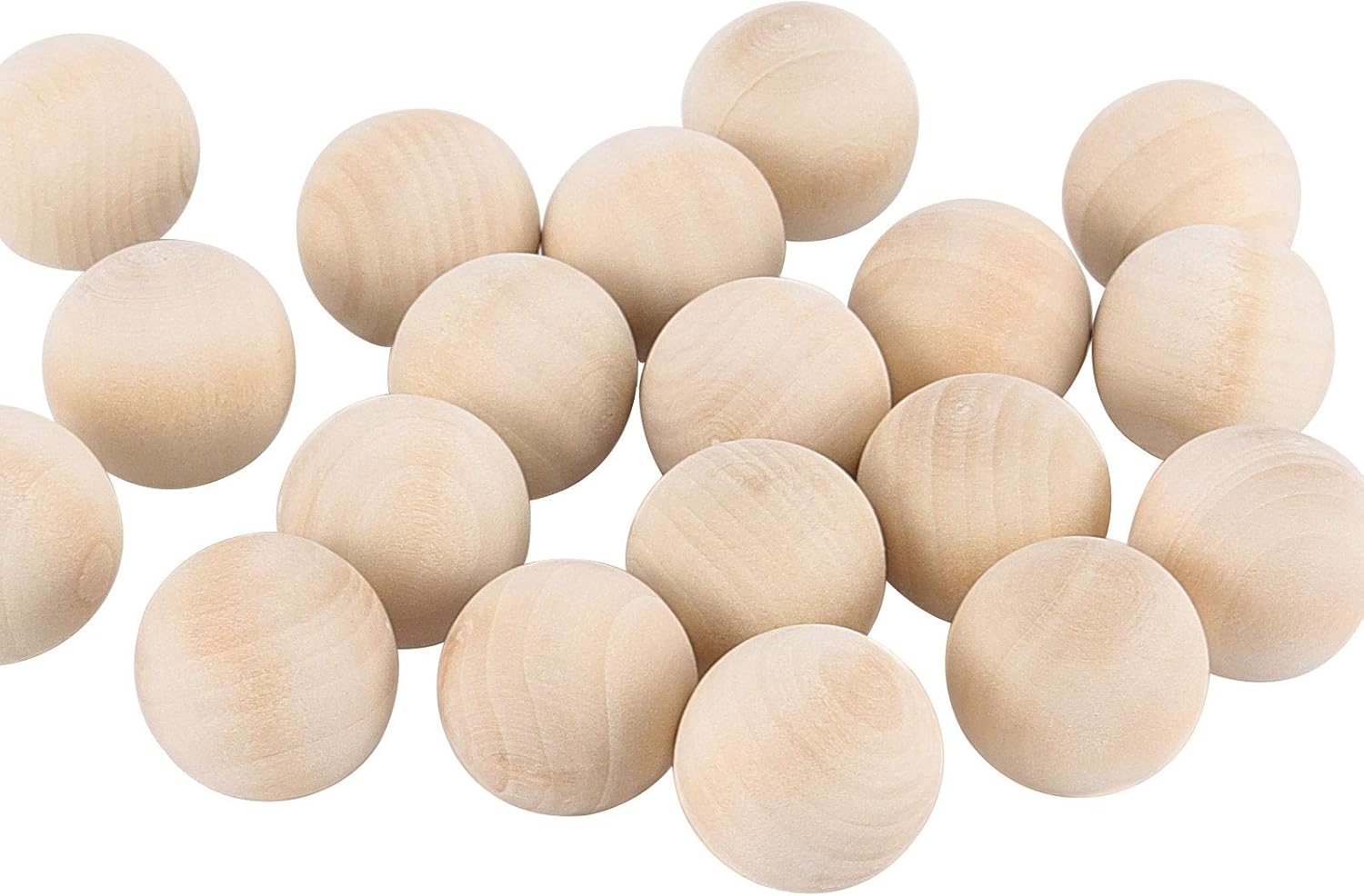 ZOENHOU 40 PCS 2 Inch Wooden Balls for Crafts, Unfinished Natural Round Hardwood Balls for DIY Project - Image 3