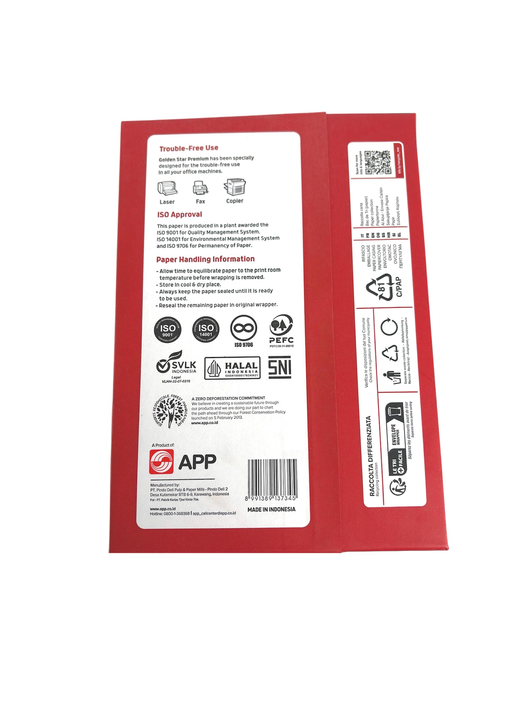 Caja 2500 Folios A4 80gr Papel Impresora Multifunción, 5 Resmas 500 Hojas, Papel Blanco A4 Para Fotocopiadora e Impresora Láser y Tinta, Paquete Oficina Imprimir y Escribir Calidad