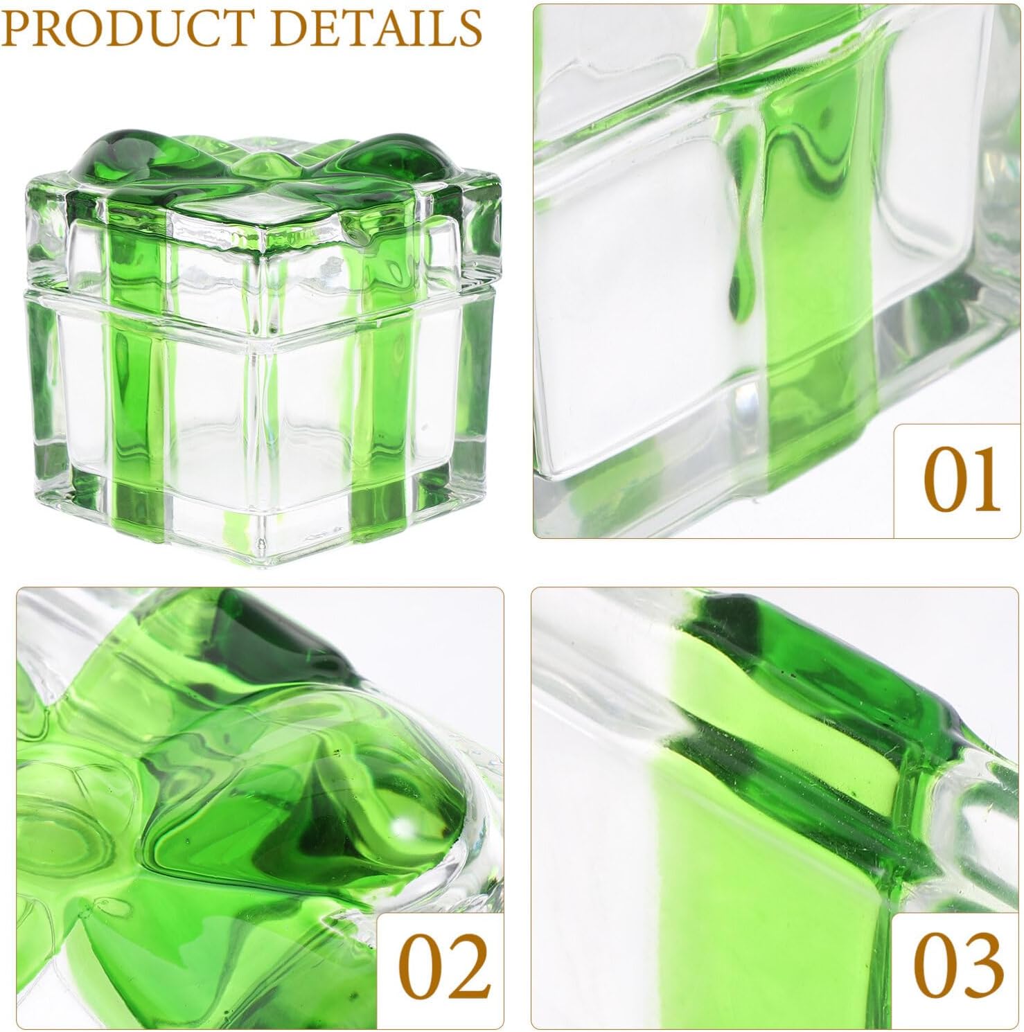 UPKOCH Crystal Dried Fruit Jar Candy Container Elegant Bow Sealed Storage for Snacks Tea and Dried Fruits Decorative Kitchen Supplies for Parties and