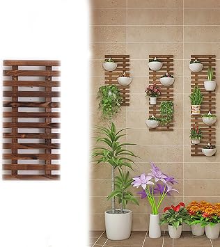 Wooden Trellis, Wall Planter, Hanging Plant Support, Wooden Air Plant Succulent Holder Hanger Display Frame, for Outdoor Plant Hanging Pots Patio Garden Wall Decor 60x29cm/23.6x11.4in