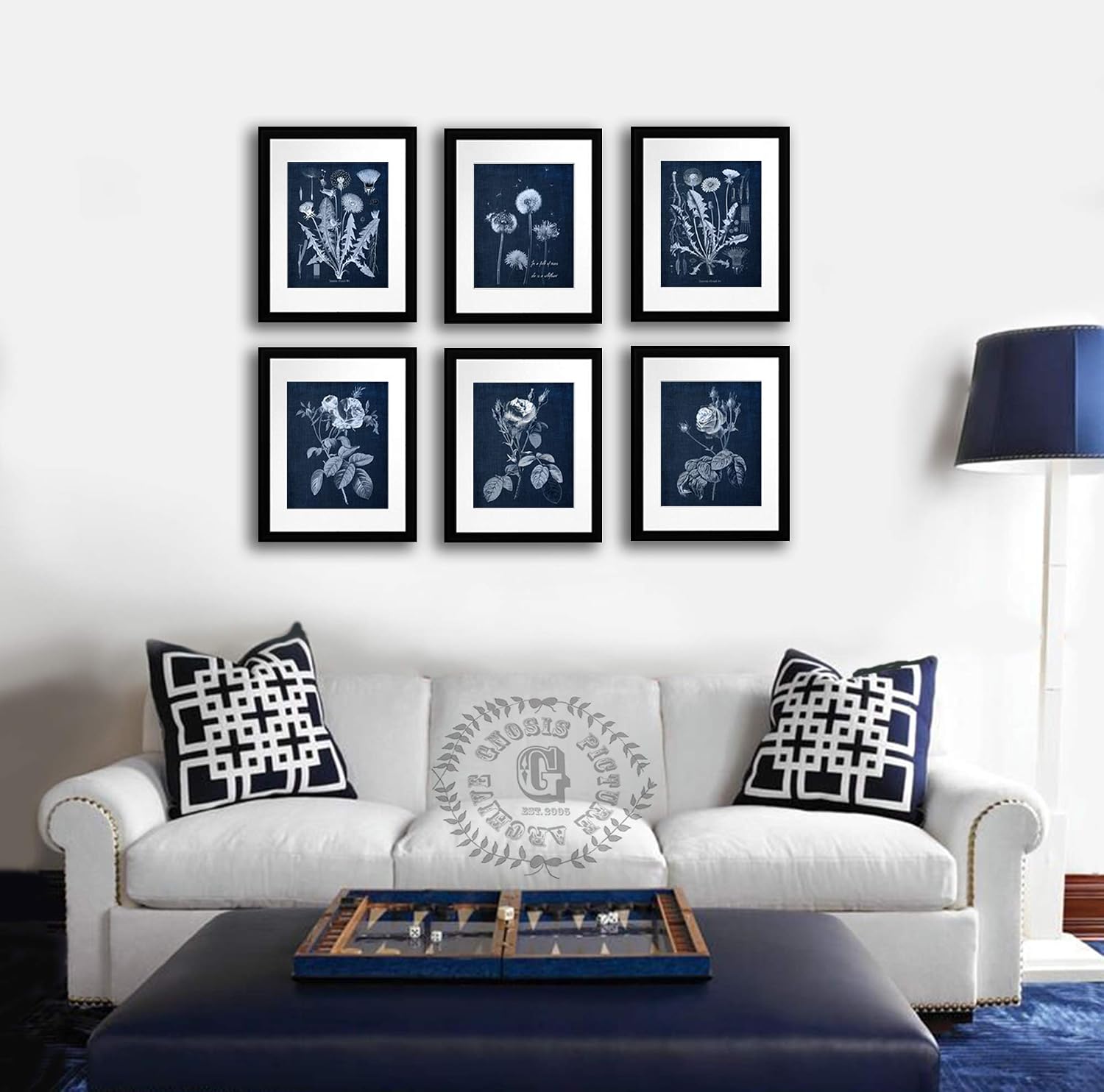 In A Field of Roses She is a Wild Flower Quote Wall Art set of 6 Unframed Decor Prints