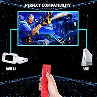 Vista 47 de Yosikr Controller for Wii, Remote Controller for Wii with Silicone Case and Wrist Strap Compatible for Wii/Wii U (2 Pack, White and White)
