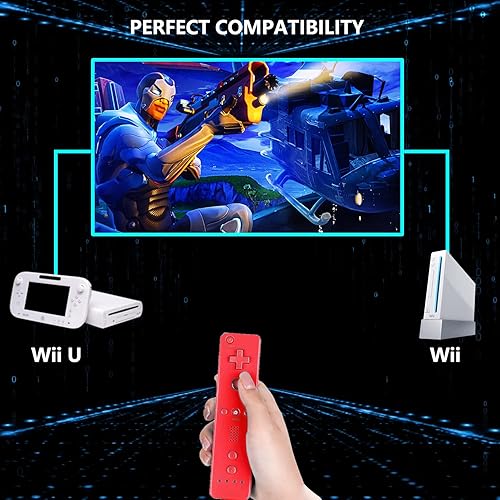 Miniatura 4 de Yosikr Wii Controller 4 Pack, Wii Remote Controller with Silicone Case and Wrist Strap Compatible for WiiWii U Console (Green+Yellow+Blue+Red)