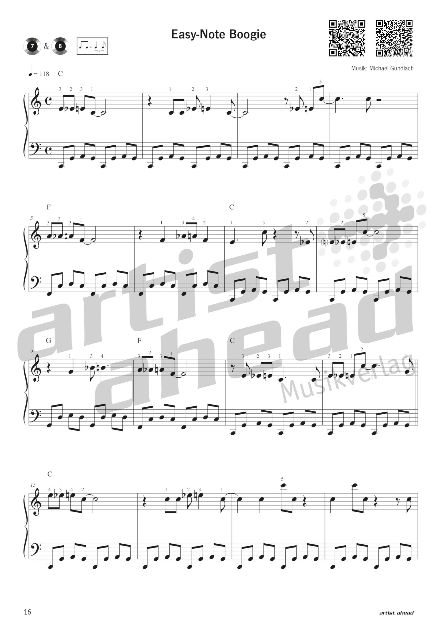 Boogie Woogie Starter: Der leichte Einstieg zur Boogie- & Blues-Improvisation (inkl. QR-Codes + Audio-Download). Lehrbuch für Klavier. Piano. Klavierschule. Klavierstücke. Klaviernoten. Musiknoten