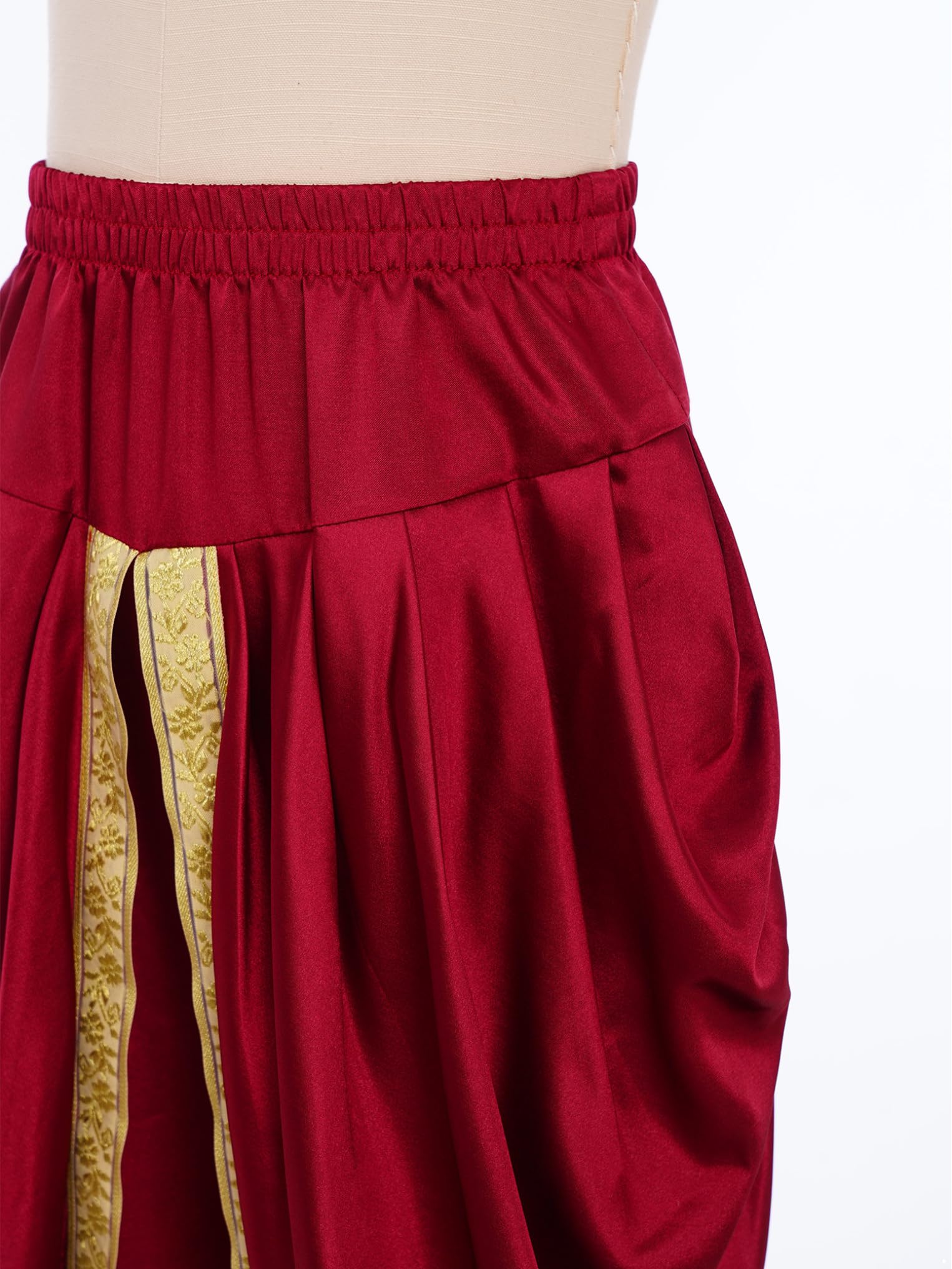 Kaerm Ragazzi Ragazze Pantaloni Dhoti Indiano in Raso Pantaloni Larghi Tradizionali per Feste Carnevale Halloween Pantalone da Danza Moderna Ballo Latino Dancewear