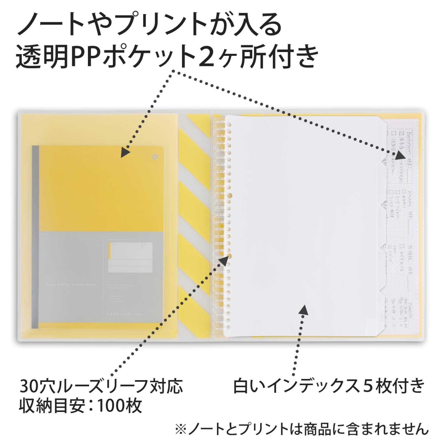 エリアバインダー Amazon | キョクトウ バインダー パペルールブリュームアクテ 26穴 A4