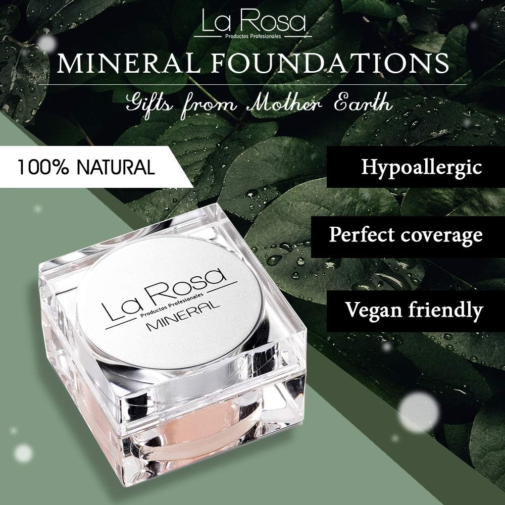 LaRosa MINERAL FOUNDATION No. 56 HONEY BEIGE, For Medium Skin with Cool Undertones, Balancing Loose Powder Makeup, Vegan - Image 5