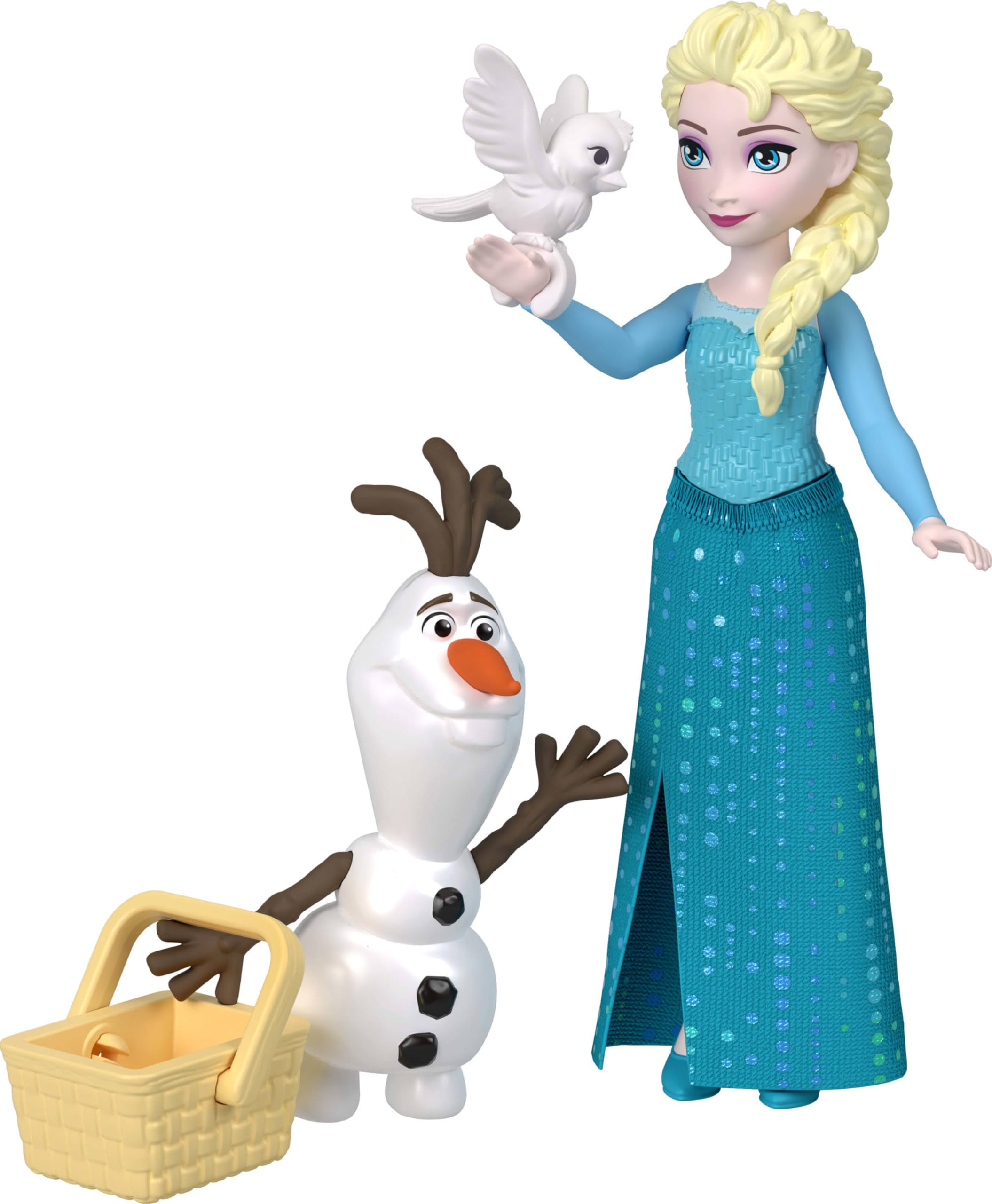 Mattel Disney Frozen Toys, Set of 4 Small Dolls Featuring Anna