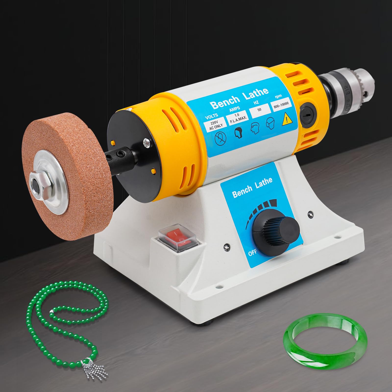 Lucidatrice Da Tavolo Per Gioielli - 800-10000 Giri/min, Con Motore E Mole Per Levigatura - Foto 7