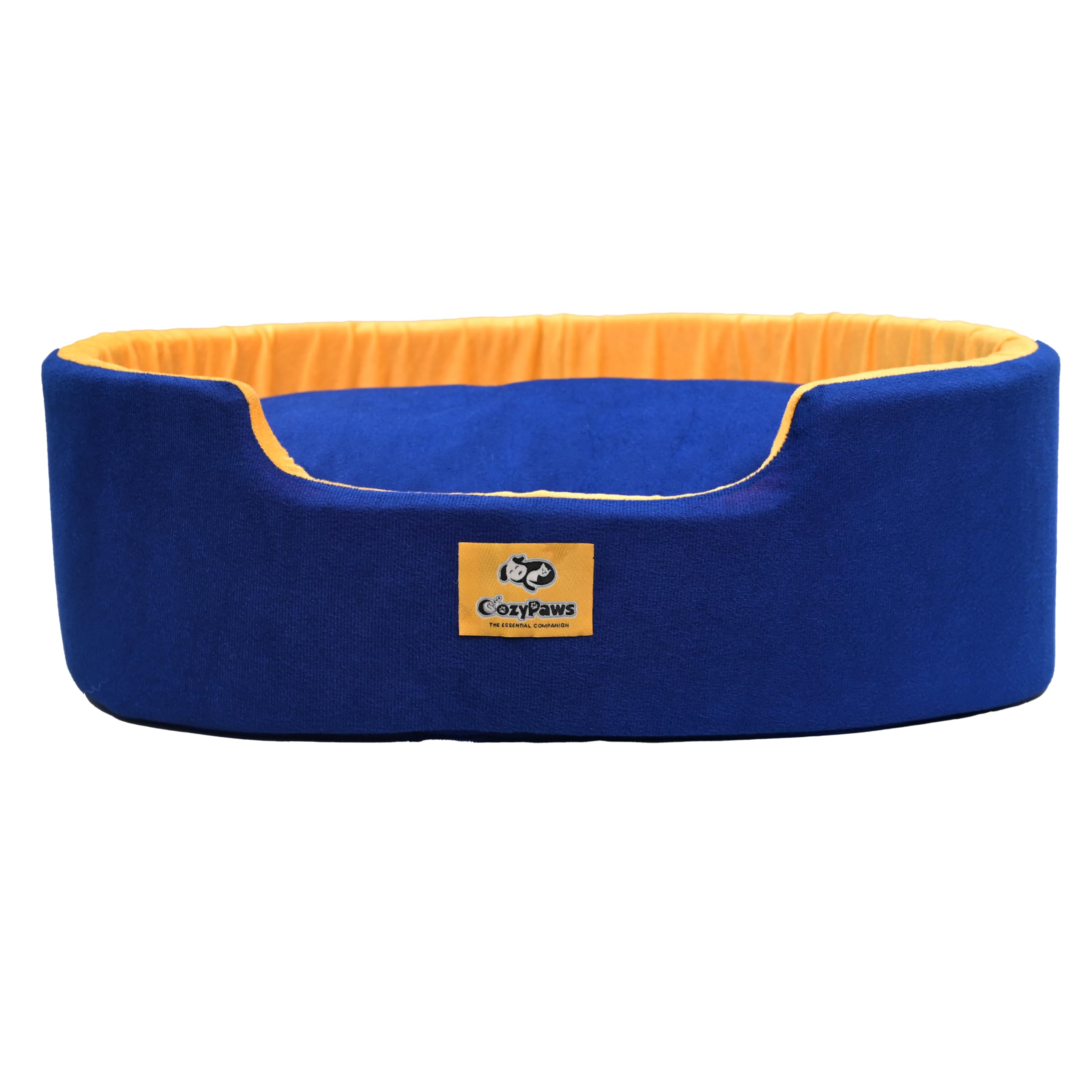 CozyPaws Reversible Dog Bed Washable Cat Beds for Indoor Cats and Puppy, Dog Bed Sofa for Dogs, Gift for Dogs and Cats (Blue & Yellow, 4XL) (B0D6R6CDJQ) Amazon Price History, Amazon Price Tracker
