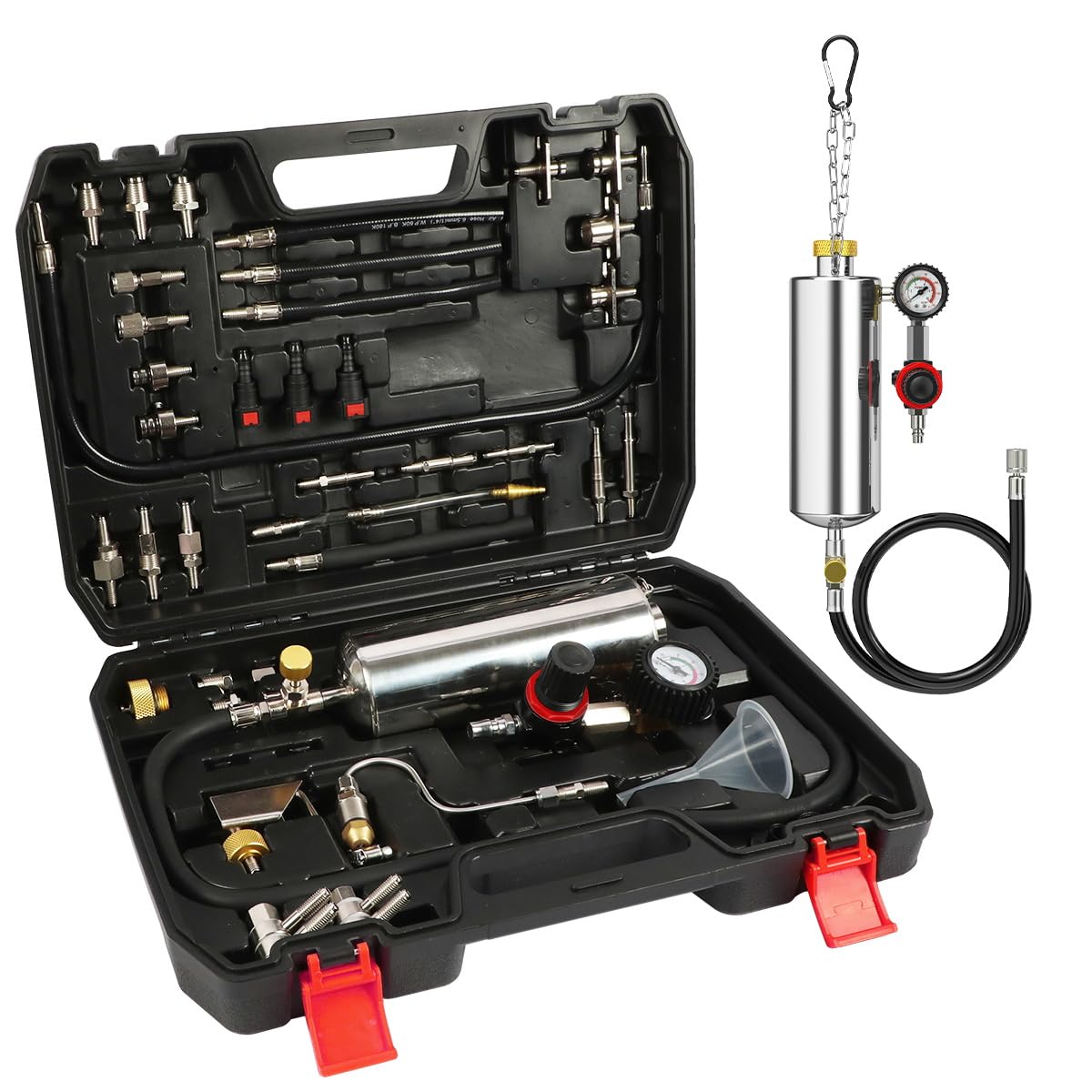 CMTOOL Fuel Injector Cleaner Kit, Automotive Fuel System Cleaning Kit, 1000ML Non-dismantle Cleaner Machine Tool for Auto Catalytic Converter/Intake Valve/Throttle Body