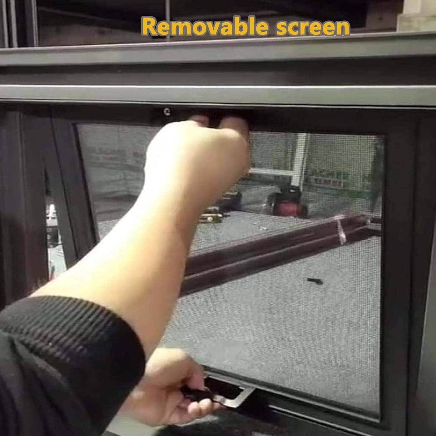 Vertical Sliding Window, Aluminum Frame Ventilation Replacement Windows, Mount Window with Screen Flush, Custom Made Concession Windows Food for Bathroom Garages and Loft(WxH 14x21in/35x53cm)