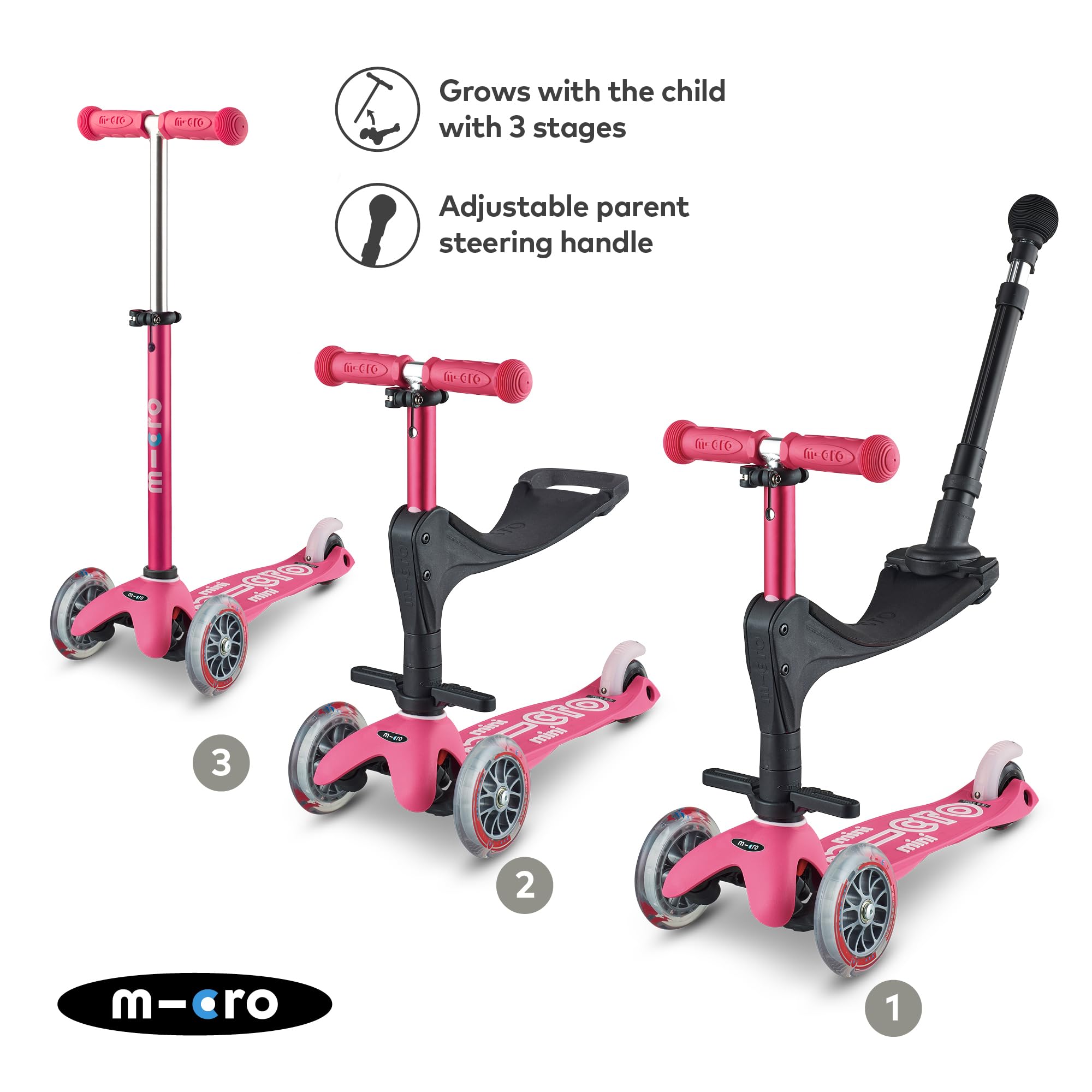 Amazon.co.jp: マイクロキックボード – ミニ3イン1デラックスプラス