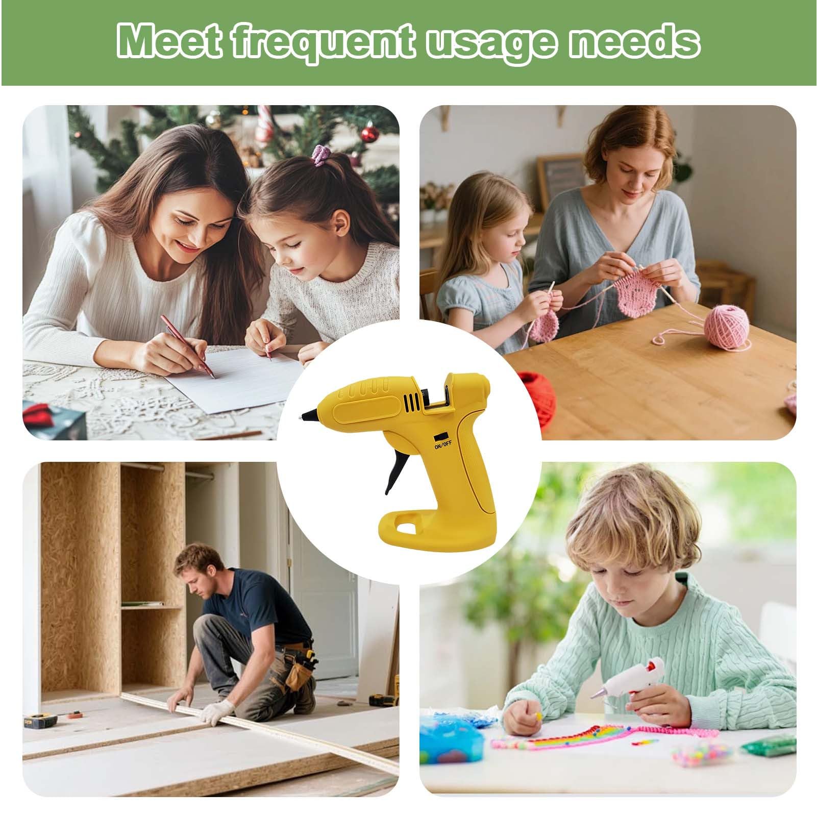 Macchina Per Colla A Caldo Materiali Fai da Te Ricaricabili Senza Fili | Penne per Colla a Caldo con Preriscaldamento Rapido Decorazione Modellismo Scrapbooking Incarto Scuola Casa Hobbisti Artist