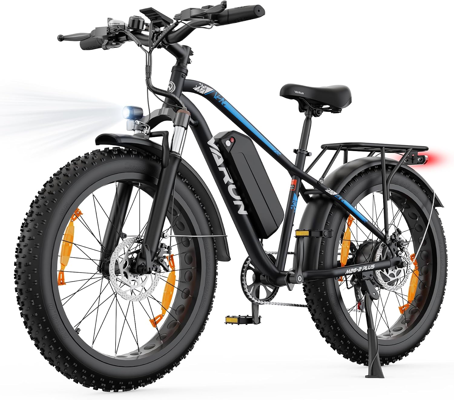 VARUN 26″ 4.0 Fat Tire Electric Bike with 48V 18Ah Battery, 95+ Miles Range