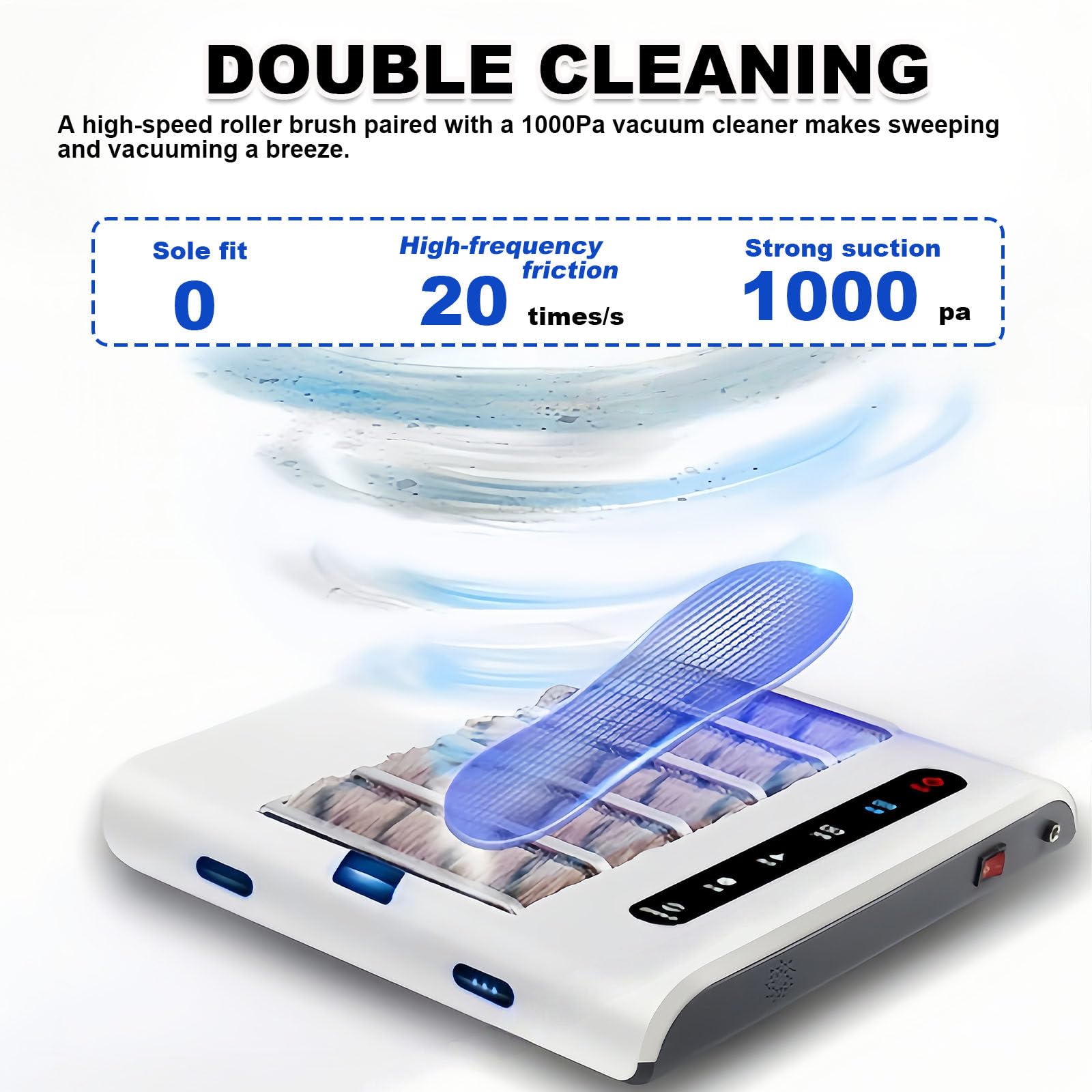 Sneaker Cleaner Automático por Inducción, Máquina Limpiadora De Zapatos 500 RPM, Pulidora De Zapatos Eléctrica, Cepillos para Zapatos – Limpia Suelas De Deportivos, Tacones Y Zapatos