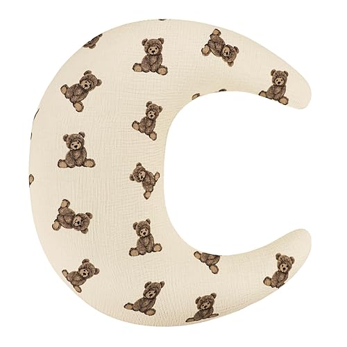 SWESEN Funda de almohada de muselina para lactancia, suave y extraíble para almohadas de lactancia, funda de almohada para bebés niños y niñas,