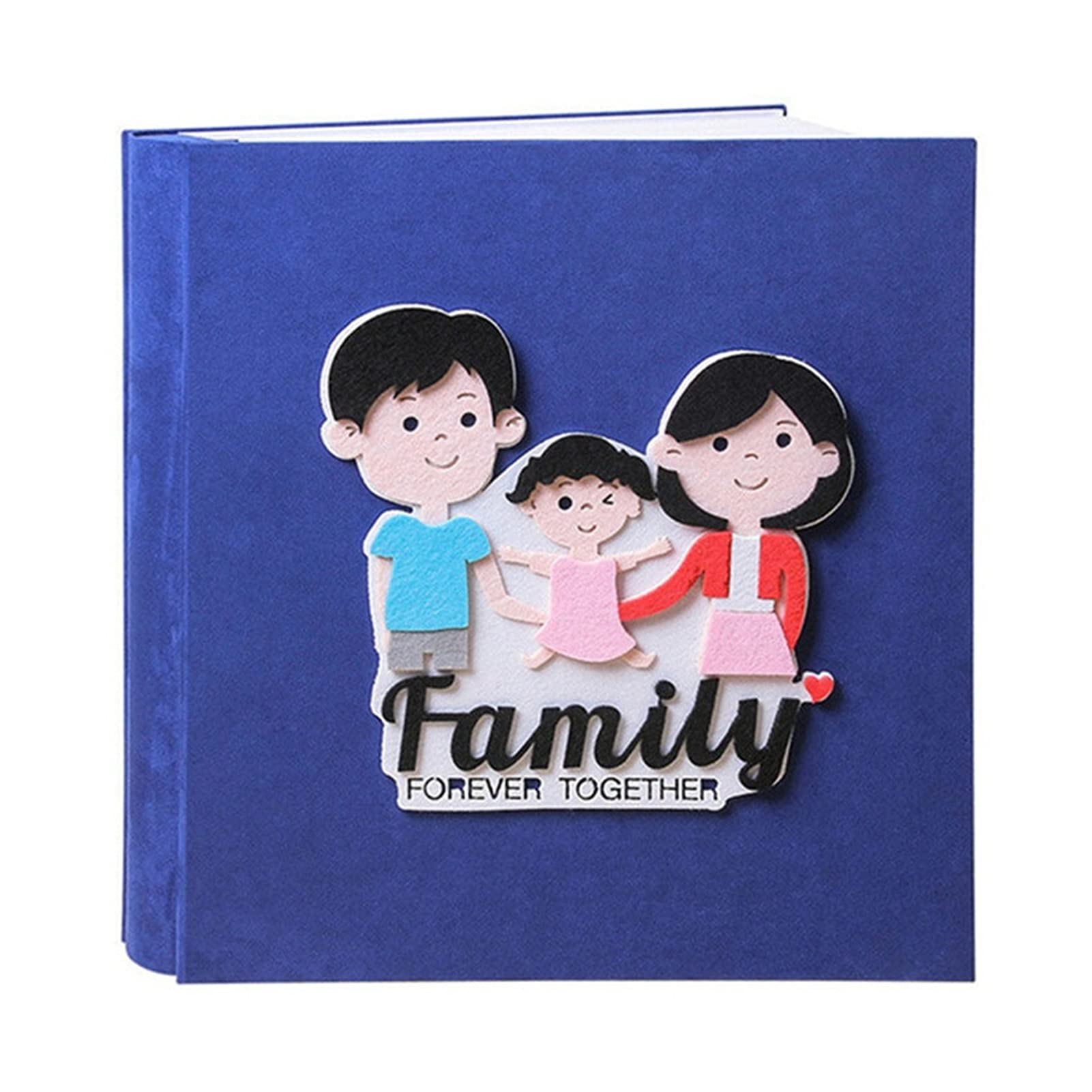 Album fotograficzny album do scrapbookingu 4 x 6 zamszowy album fotograficzny samoprzylepna folia DIY album fotograficzny rodzinny album fotograficzny dla dzieci wzrost album fotograficzny 8-30 cm (kolor: Color2 biała karta 60)