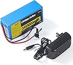 24V 5Ah Lithium Battery with 29.4V 1A Charger, 24V Rechargeable Battery for Outdoor Toys and DIY Projects