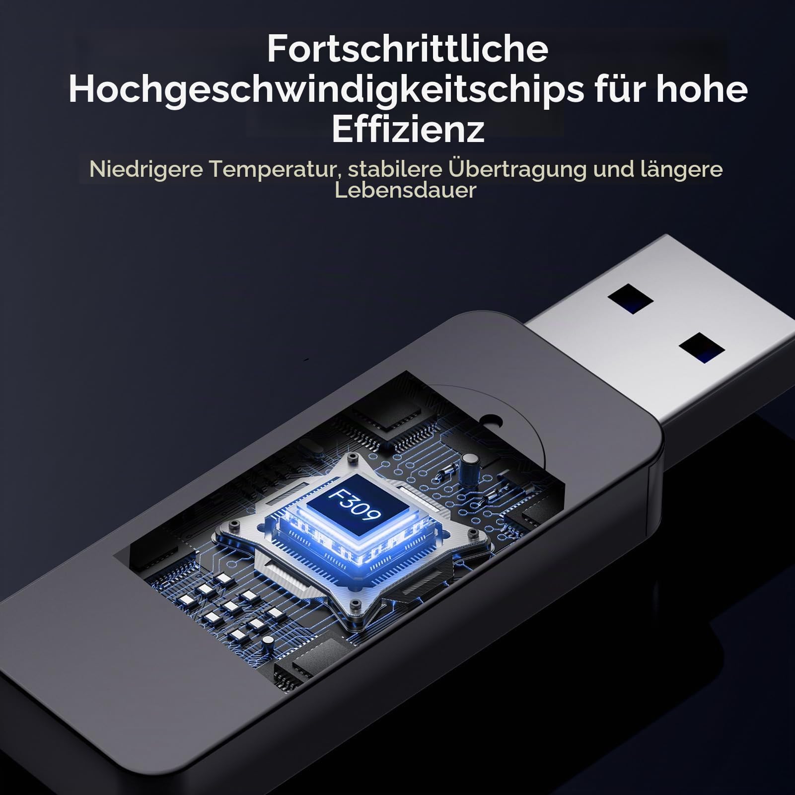 fanxiang USB Stick 3.0 256GB X2 Bis zu 200MB/s, USB 3.2 für Smart-TV, Desktop, Laptops, Car Audio, Drucker, Kopierer und Smart-Lautspreche(F309 256GBx2)