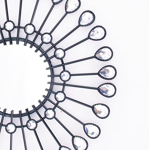 Vista 80 de Manortang Decoración de pared dorada de metal de 9 pulgadas, arte abstracto de sol, luna y estrella, arte de pared adornado con planeta místico