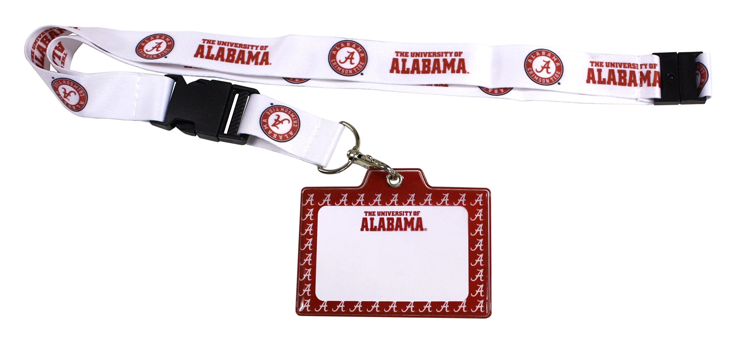 Alabama Crimson Tide Lanyard-Alabama Crimson Tide ID Holder with Lanyard Officially Licensed Collegiate Product