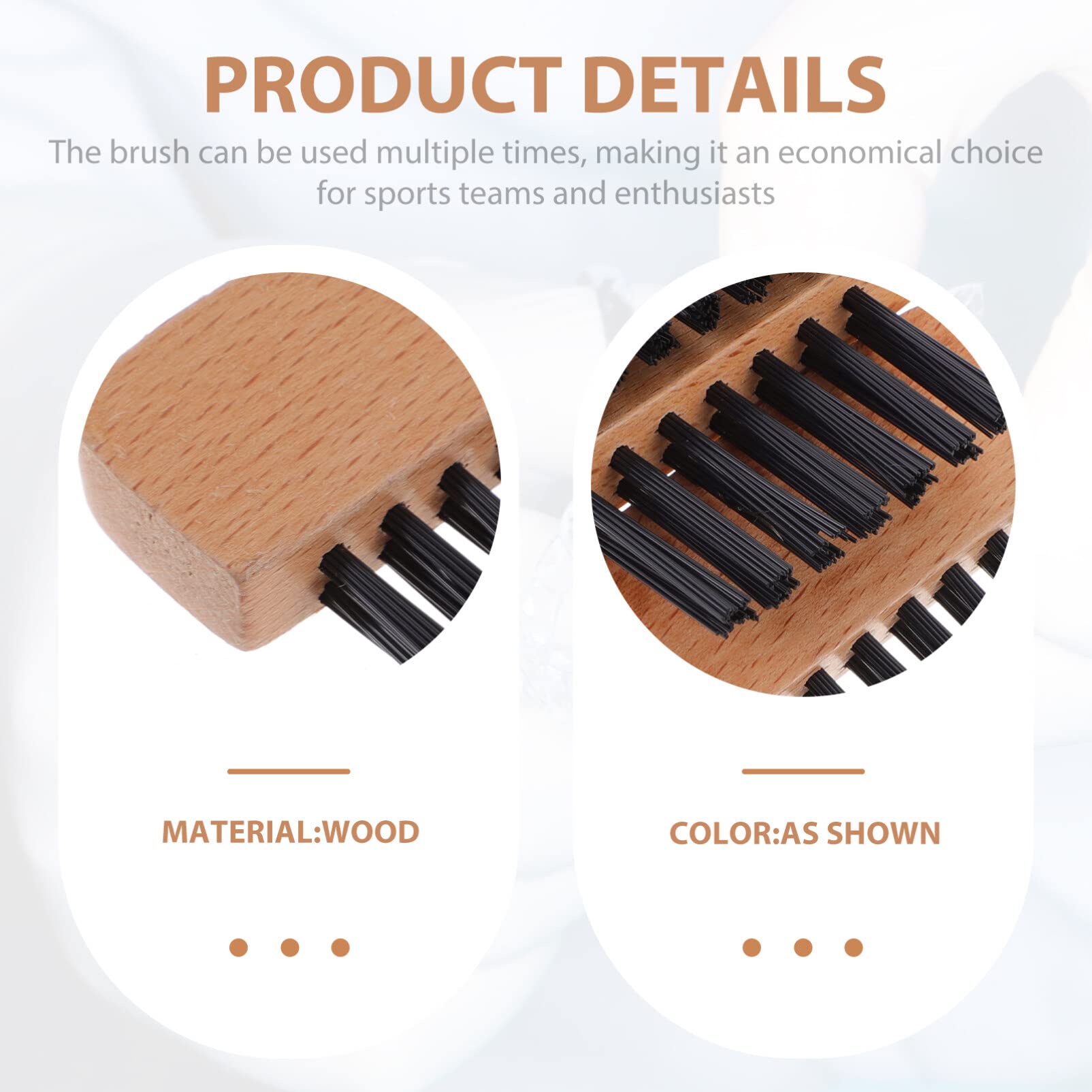 BESPORTBLE Baseball Home Plate Brush: 3Pcs Softball Home Plate Wood Handle Umpire Gear Baseball Referee