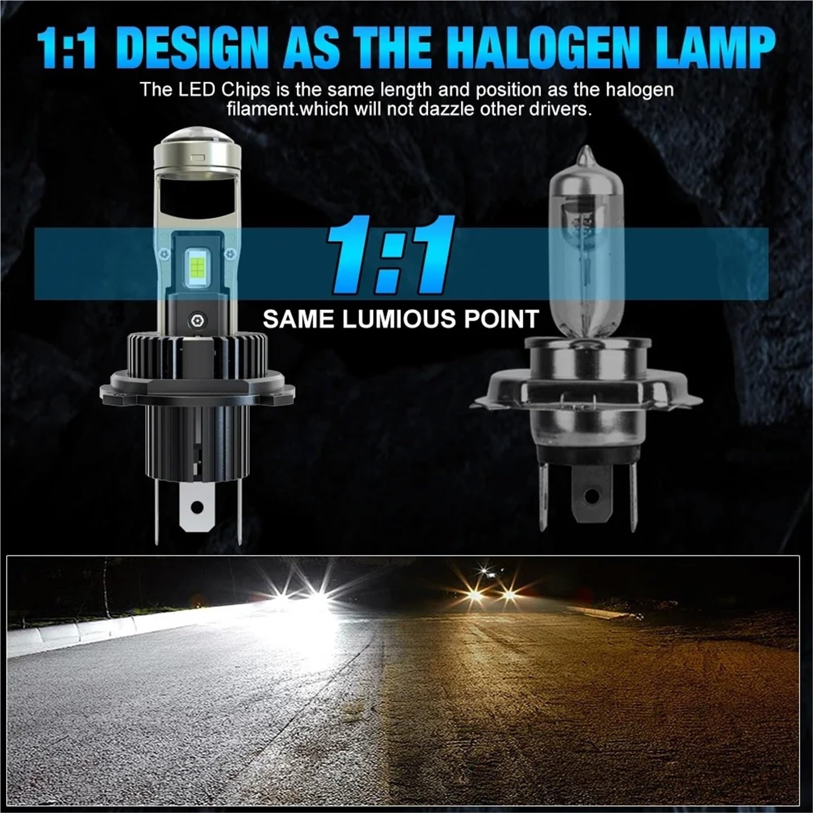 Faro Moto H7 LED Lente per proiettore Faro per auto Canbus 60000LM 500W Auto h7 Lampadine 3570 CSP Turbo Luci per moto
