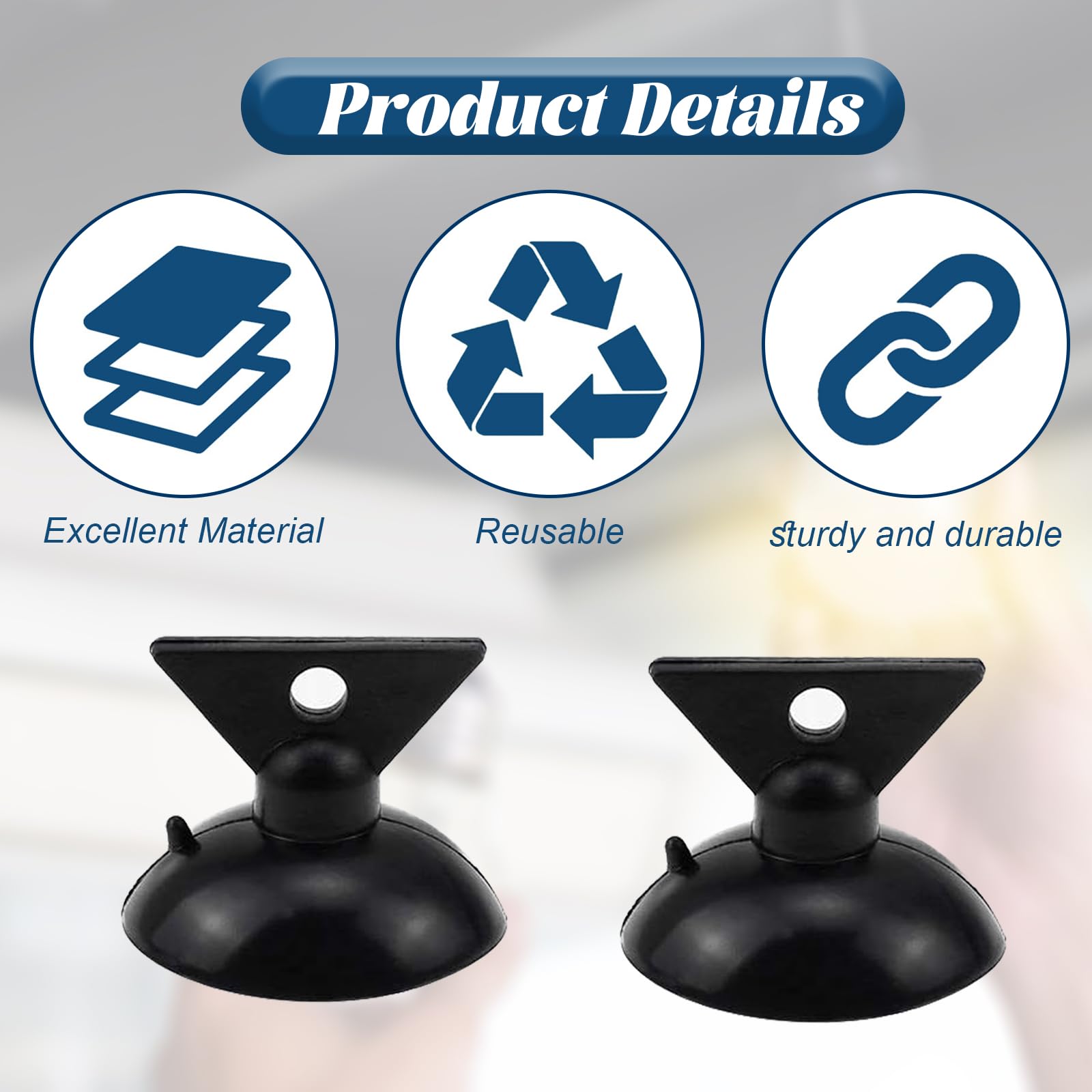 6PCS GU10 Black Suction Cups Light Bulb Removal Tool & Changer Sucker for High Ceilings Window Replacement Kit 35mm - Image 3