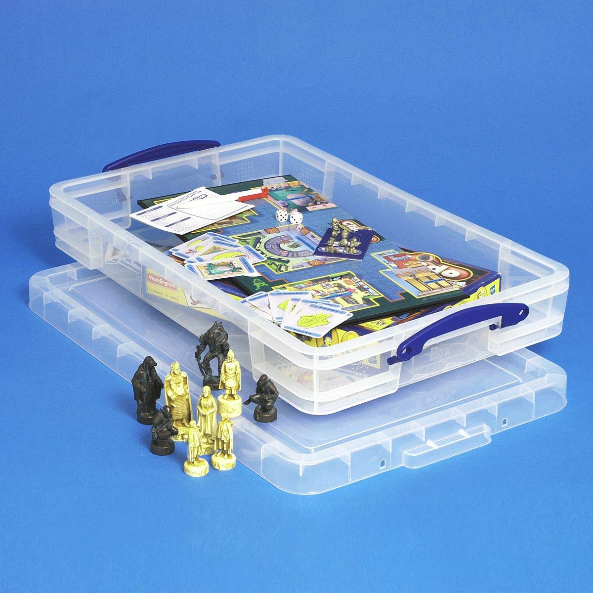 Really Useful - Caja de almacenaje (3 unidades, 20 L, 71 x 44 x 12 cm), transparente