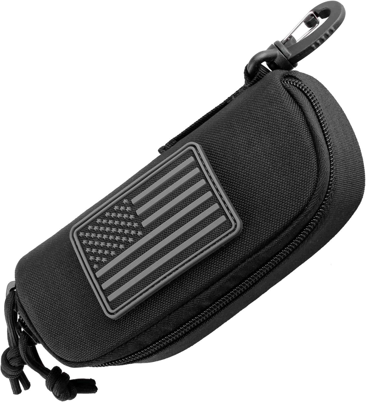 WYNEX Tactical Molle Glasses Pouch, Shockproof Eyeglass Case, Sunglass Case Hard Shell with Patch, Universal Protects Glasses