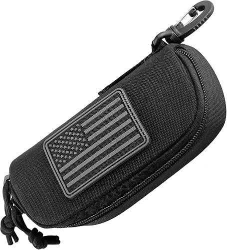WYNEX Bolsa táctica Molle para gafas, estuche rígido para lentes de sol a prueba de golpes, caja protectora
