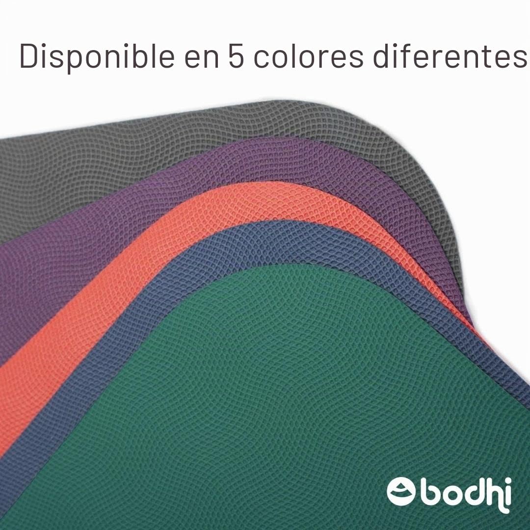 Bodhi Esterilla de yoga Eco Pro, caucho natural extremadamente antideslizante, natural y respetuosa con el medio ambiente, esterilla profesional para yoga y pilates, ideal para yoga dinámico, 185 x 60