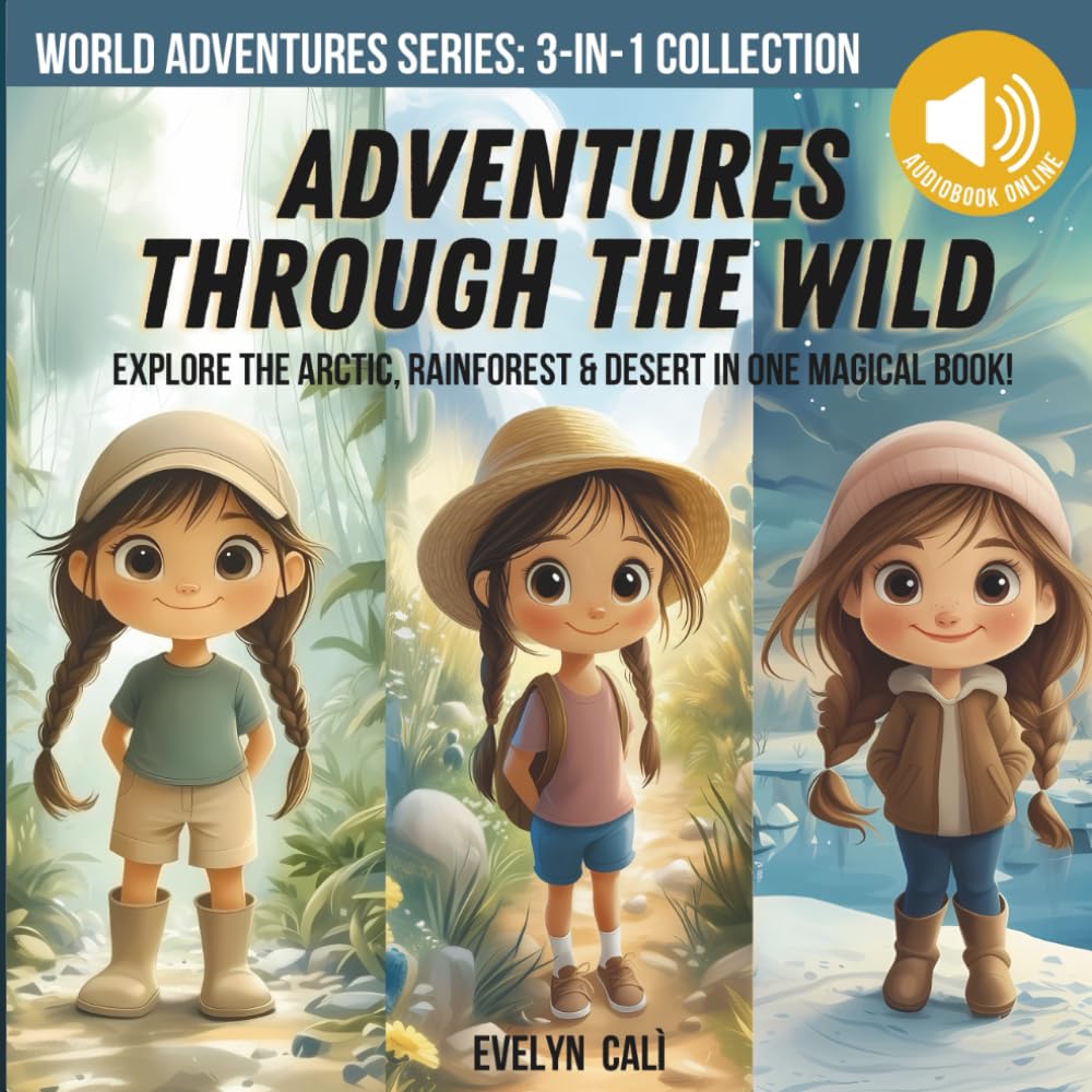 Adventures Through the Wild: Explore the Arctic, Rainforest & Desert in One Magical Book! (World Adventures Series)