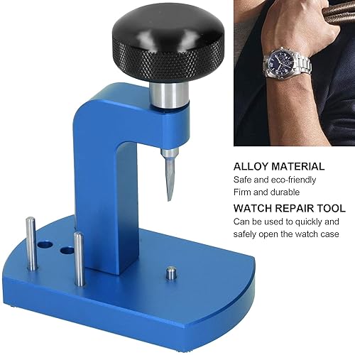 Miniatura 5 de Abridor de caja trasera de reloj, juego de prensa de reloj de caja trasera, kit de reparación de reloj trasero de reloj, abridor de caja inferior de