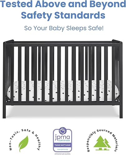 Miniatura 3 de Delta Children Heartland - Cuna convertible 4 en 1, color negro