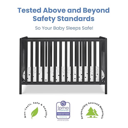 Miniatura 3 de Delta Children Heartland - Cuna convertible 4 en 1, color negro