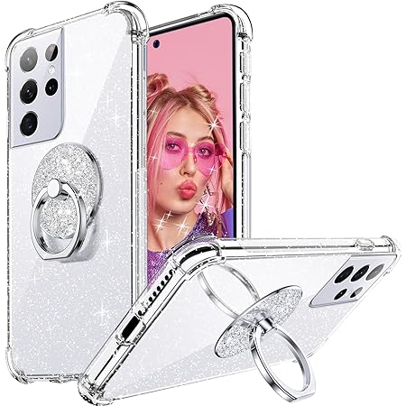 LCHULLE For Samsung Galaxy Z Flip 6 Case Bling Glitter For Girls Women Cute Shiny Sparkle Sequin Stars, Soft Silicone Four-Corner Shockproof Cover Protective Phone Case For Samsung Z Flip 6 5G(Silver