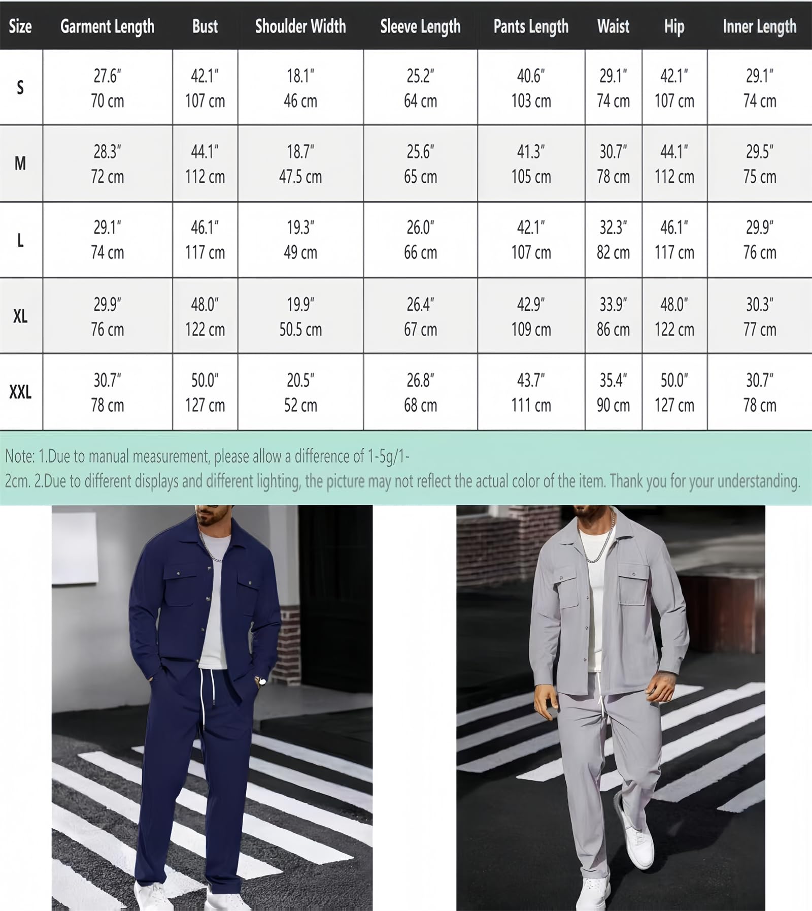 Giacca sportiva casual da uomo, per autunno e inverno, con risvolto, per il tempo libero, il poliziotto, per passeggiate all'aperto, alla moda, pantaloni da trekking a gamba dritta
